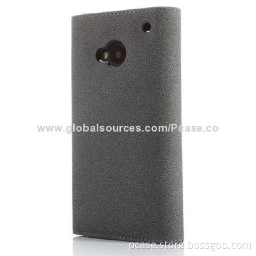 Flap PU Leather Case for HTC One M7, Multiple Colors Available